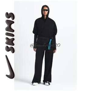 NIKE x SKIMS Matte Tricot Oversized Track Jacket Obsidian Large NWOT